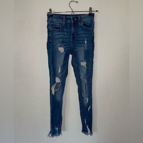 Women’s Cello distressed skinny jeans size 00 - Picture 1 of 4